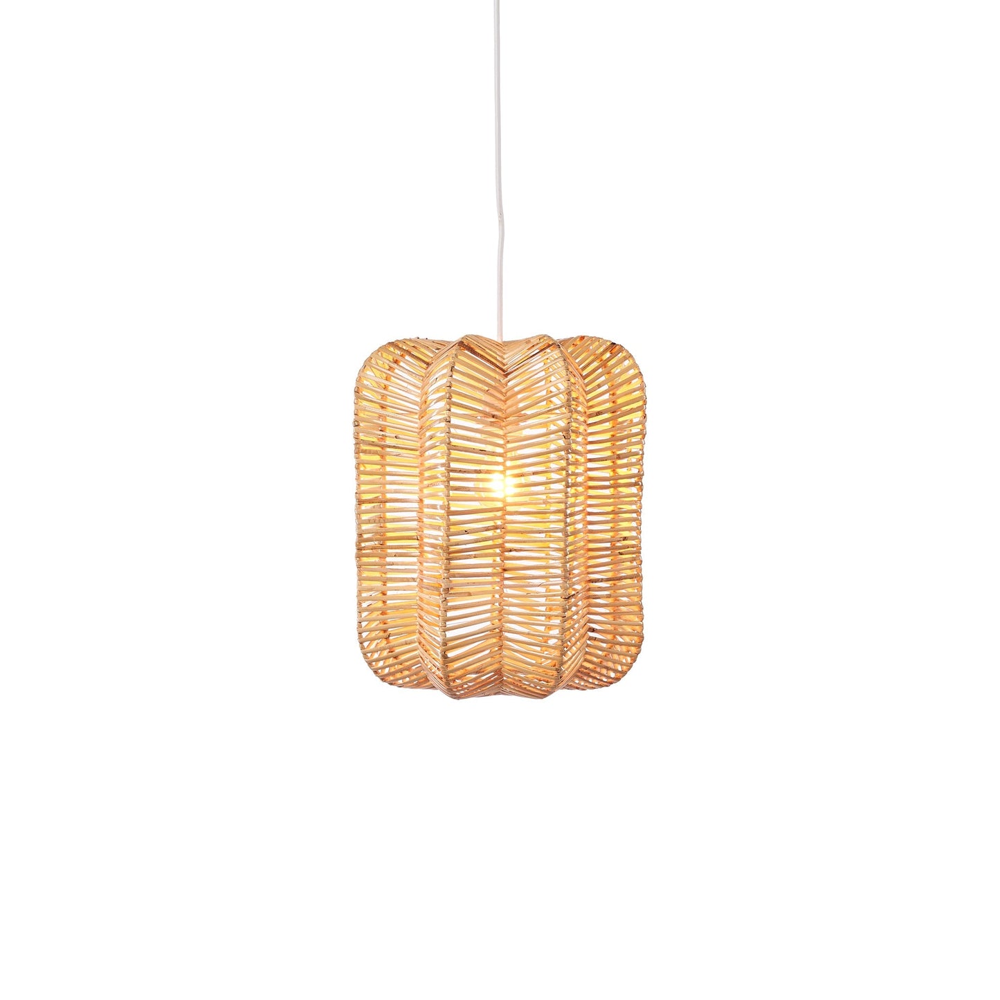 Prism Rattan Pendant Hanging Light