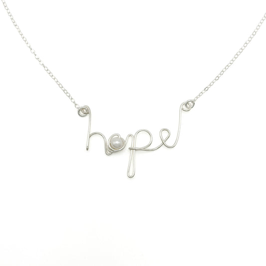 Hope sterling silver necklace