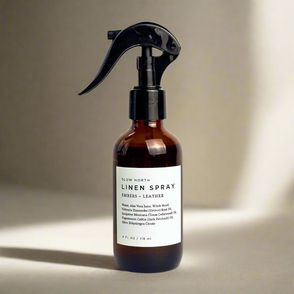 Linen Spray - Embers + Leather