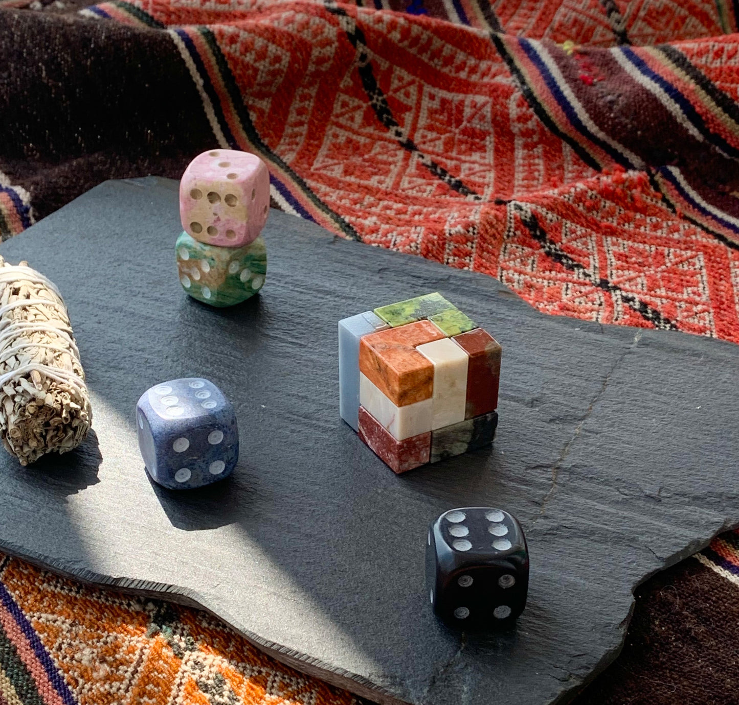 Gemstone Soma Cube Puzzle