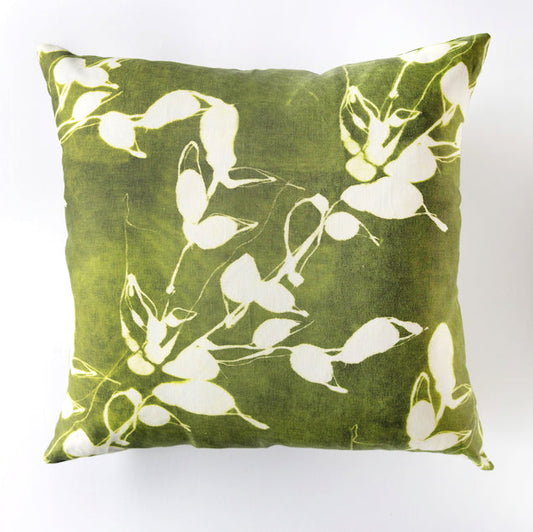 Porto Print in Olive Pillow