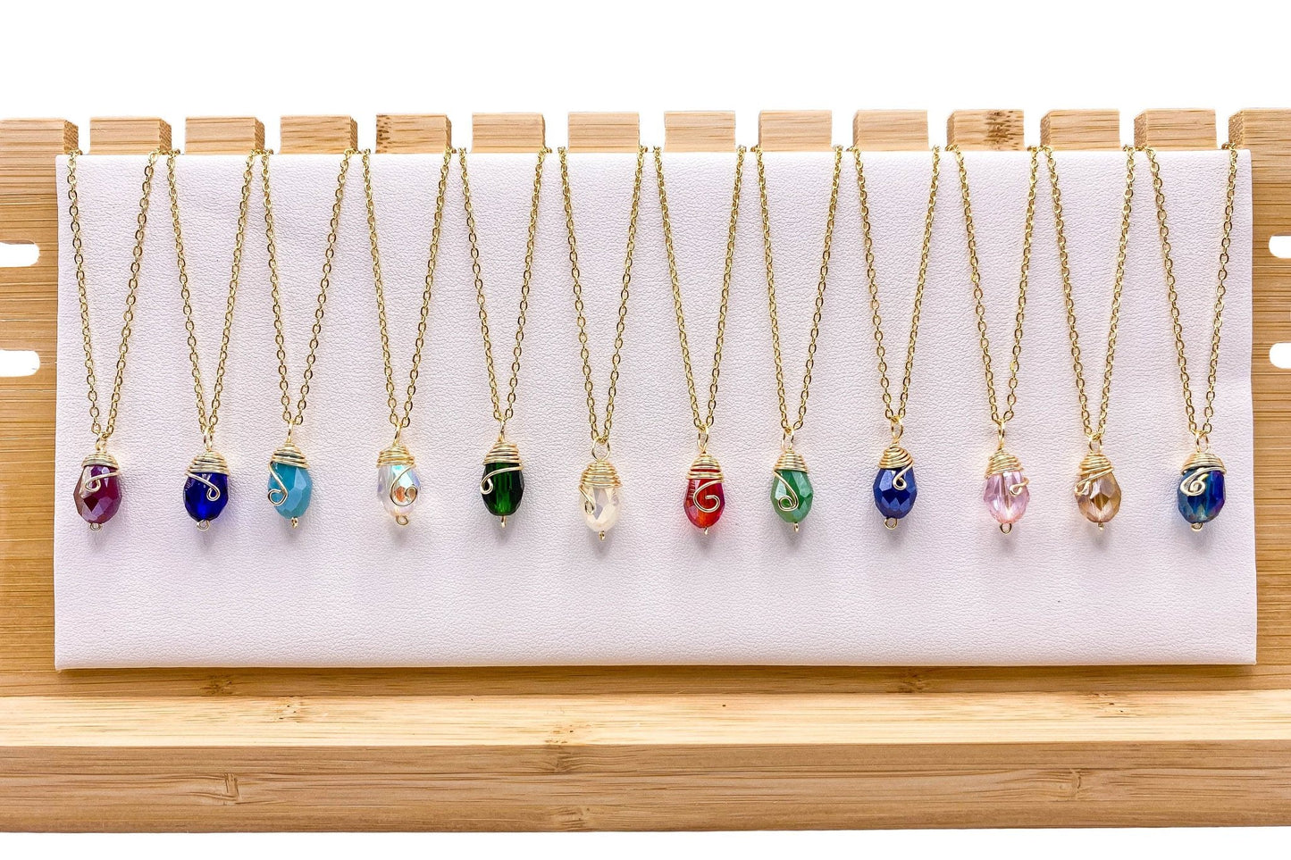 Gold Birthstone necklace