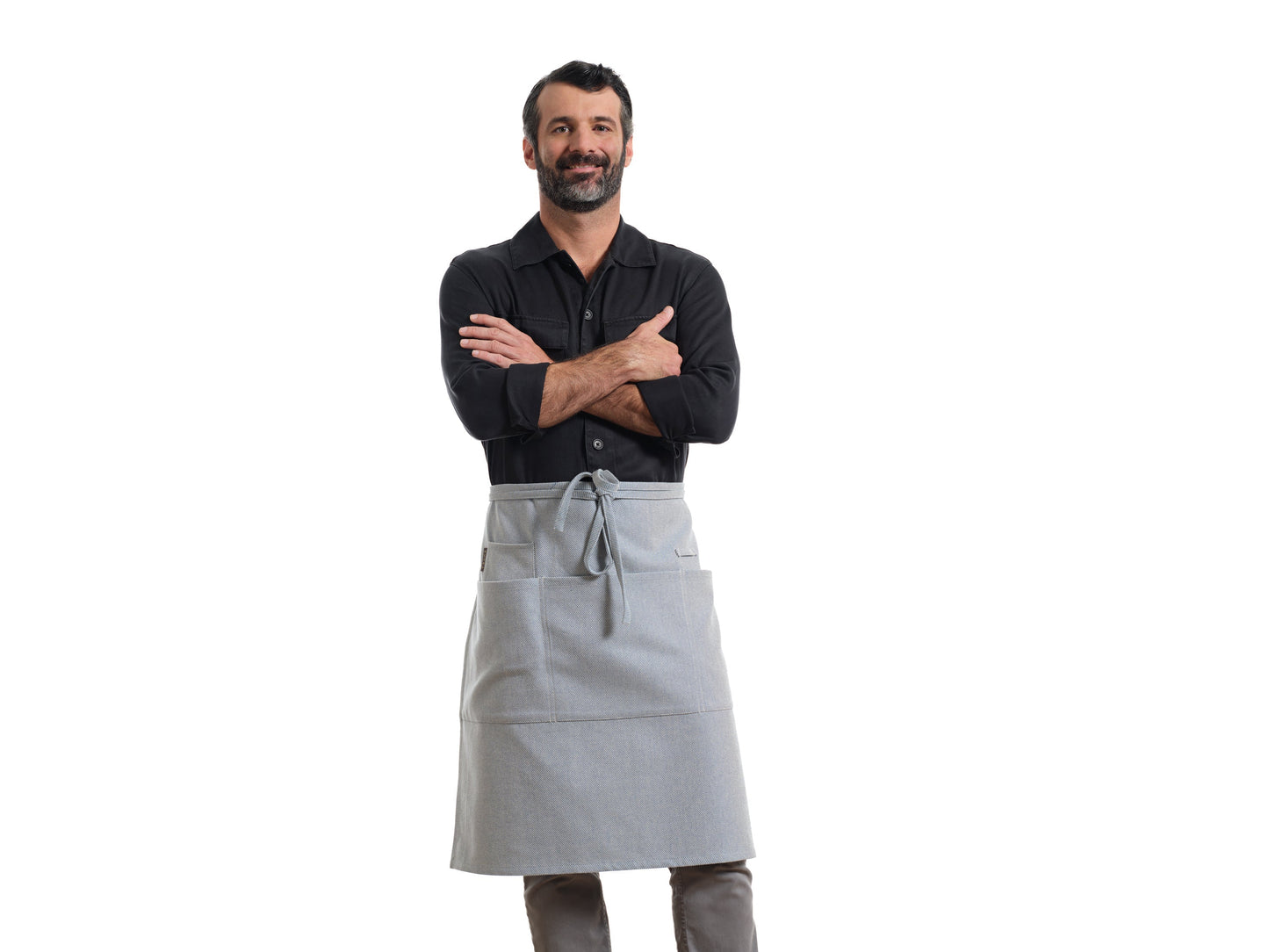 Bistro Apron with Pockets, Cotton Apron for Kitchen & Restaurant