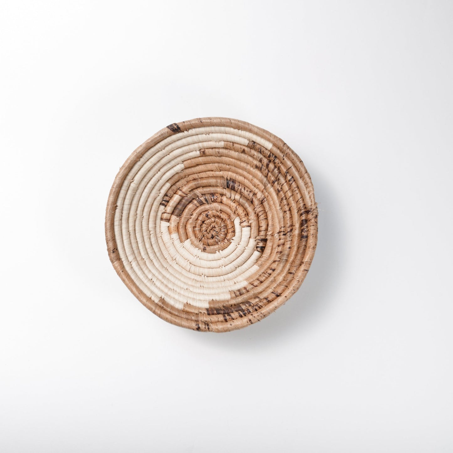 Small Simple Spiral Basket ~ Banana Fiber