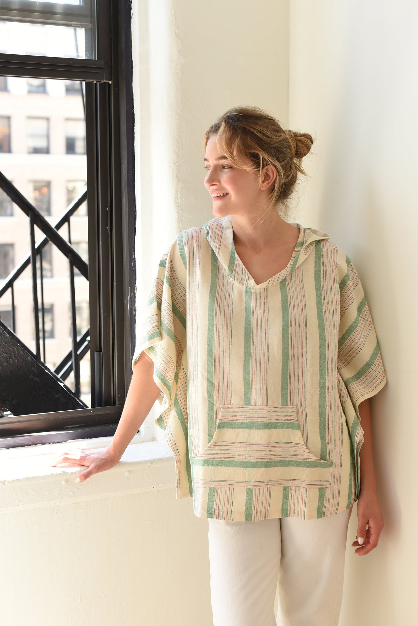 Green Ivory Montauk Poncho