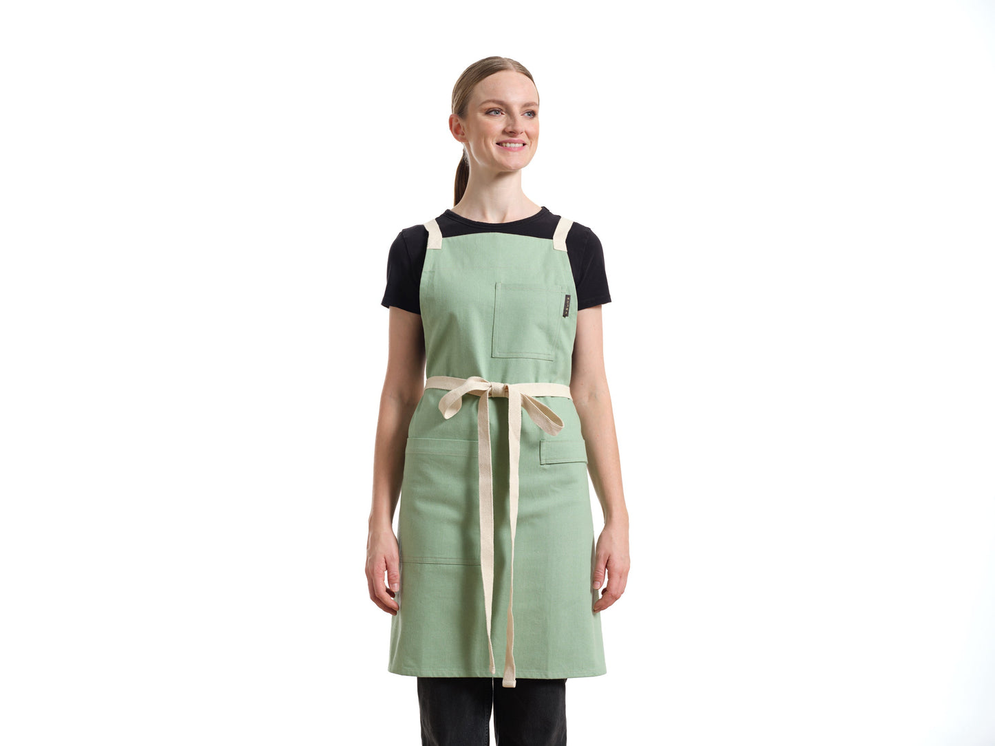 Crossback Apron with Pockets, Gardening Apron and Serving Aprons