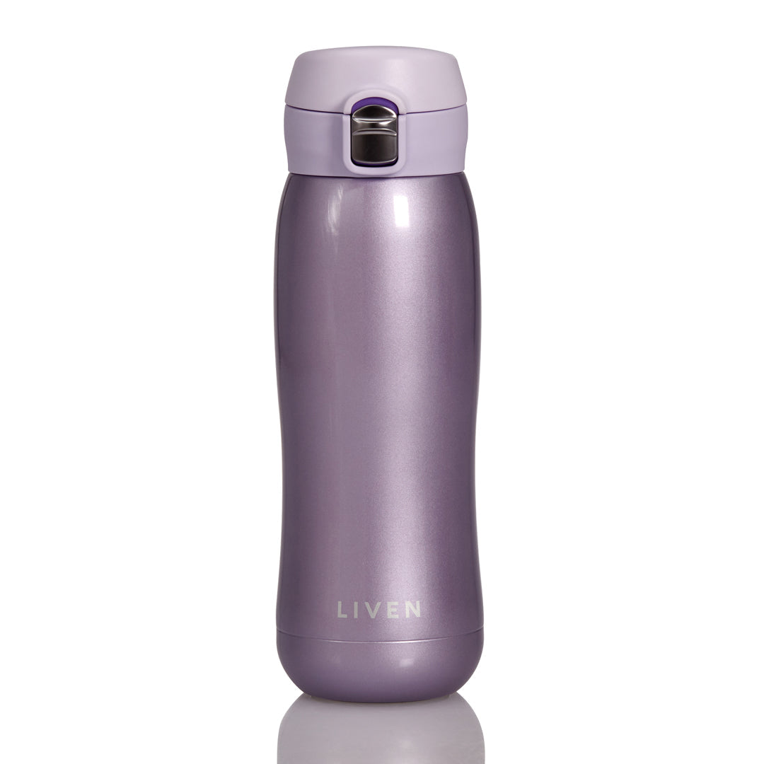 Liven Glow™ Ceramic-Coated Insulated Stainless Steel Water Bottle 17 oz