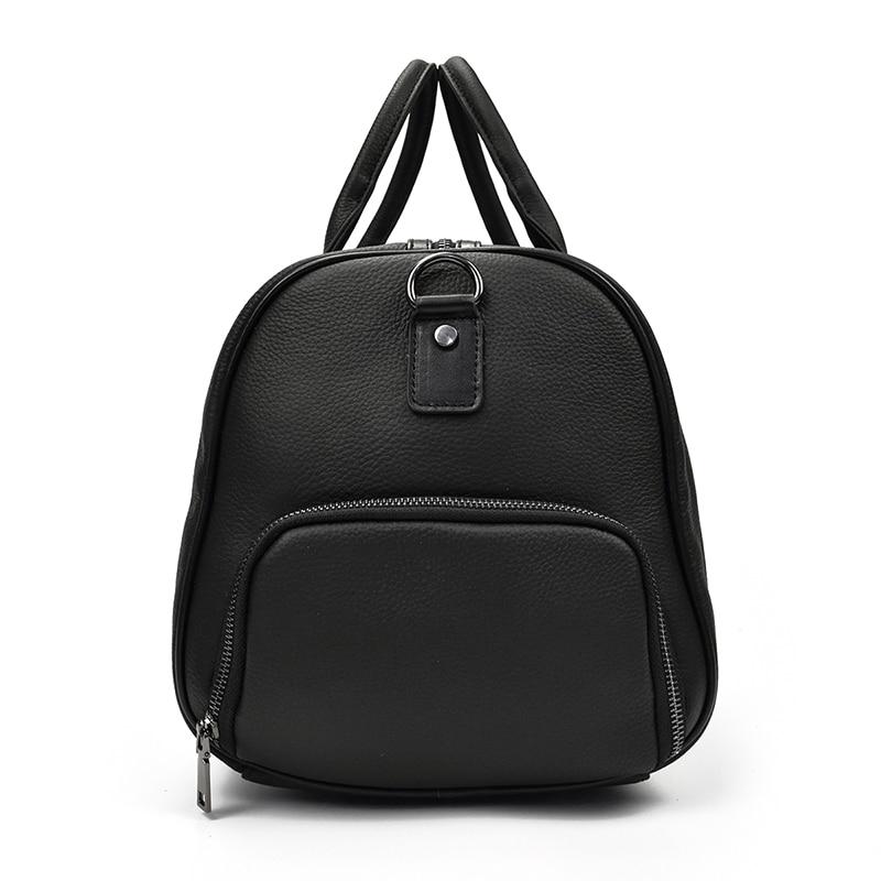 The Endre Weekender | Black Pebbled Leather Weekender