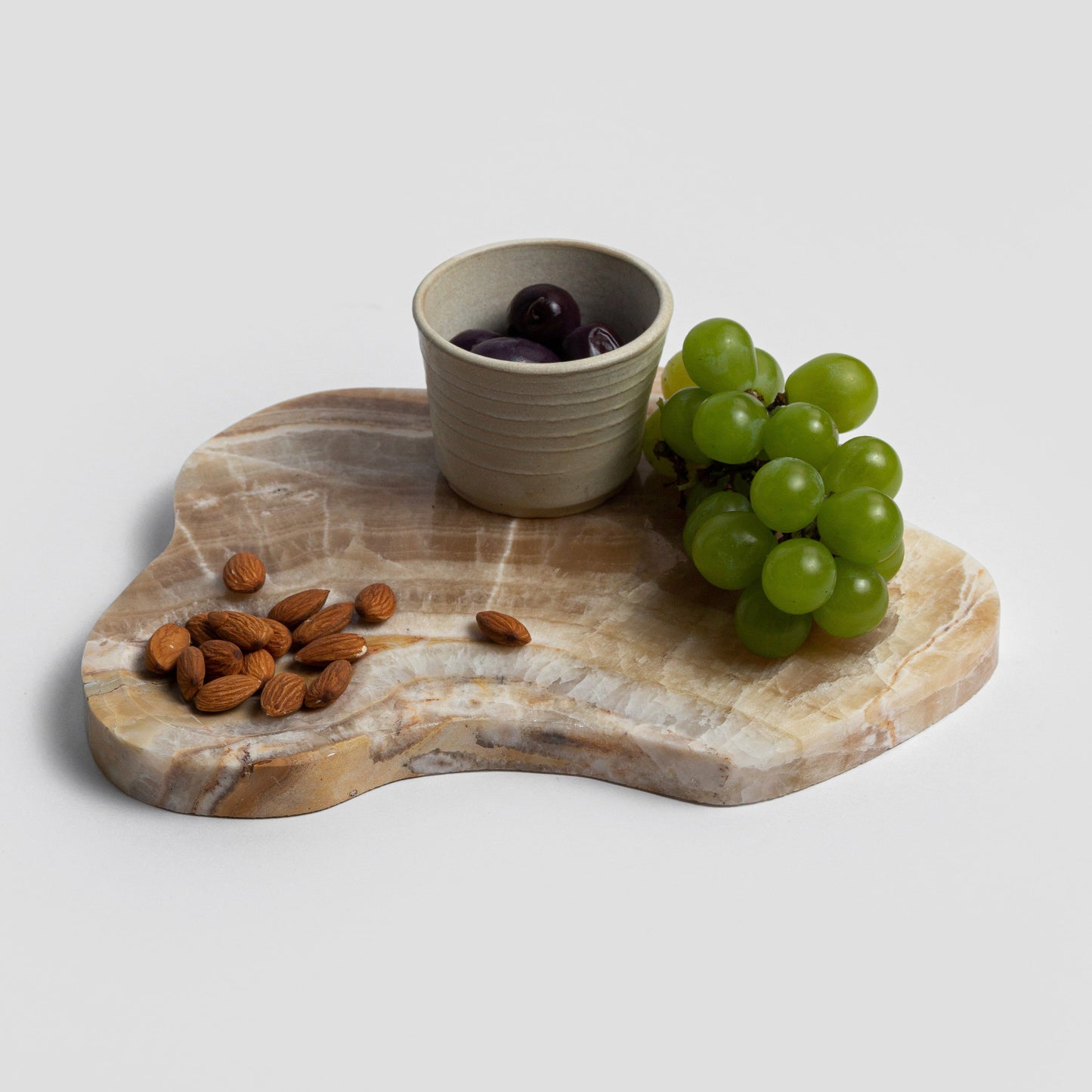 Organic gemstone serving board  & Trivet - 11"